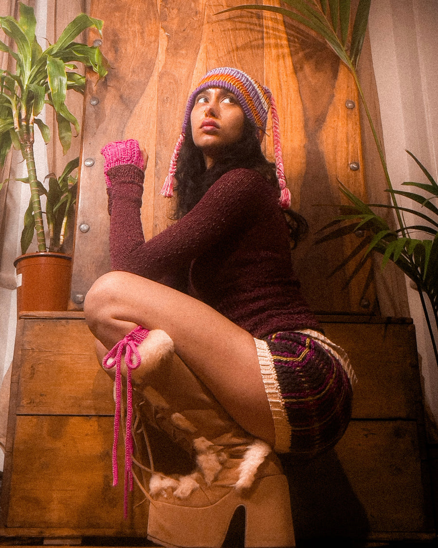Stripey beanie
