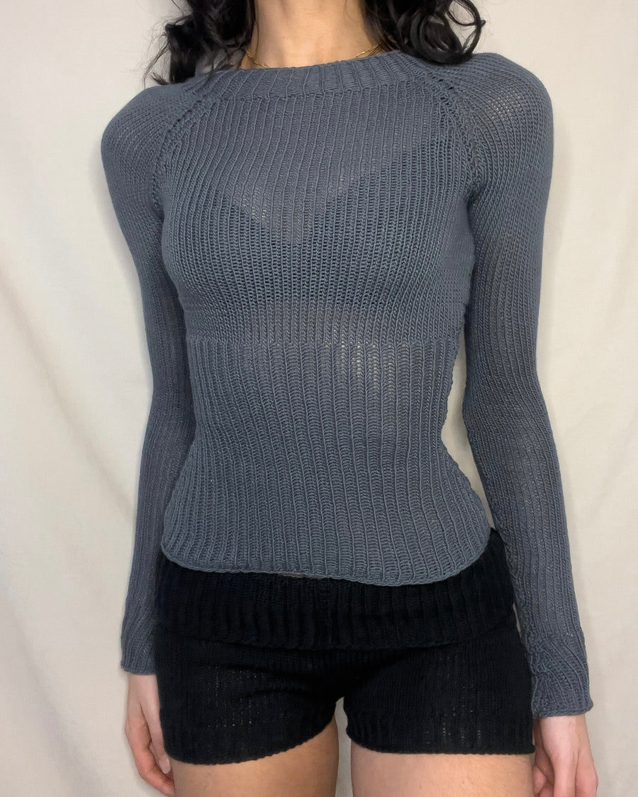 Charcoal Raglan
