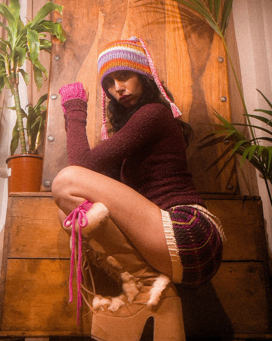 Stripey beanie