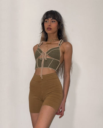 Frilly Cut-out Top