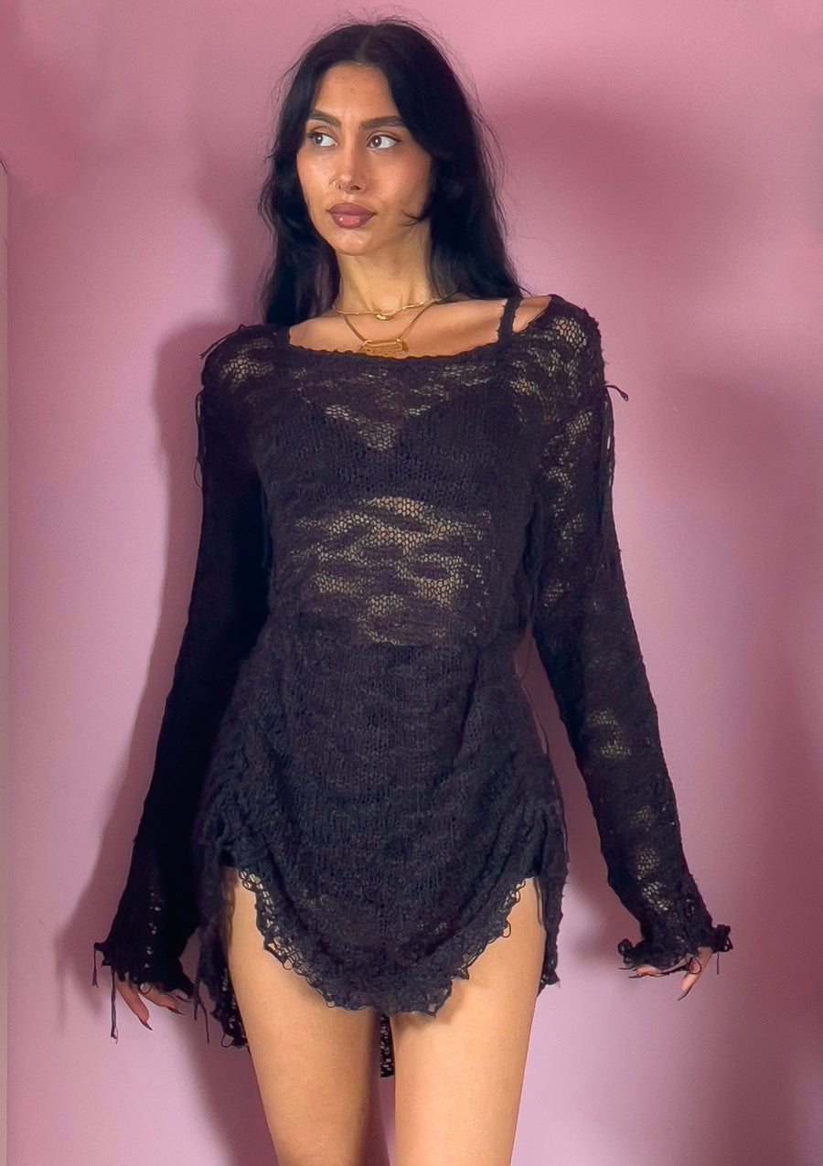 Lace Camo Shirt Dress
