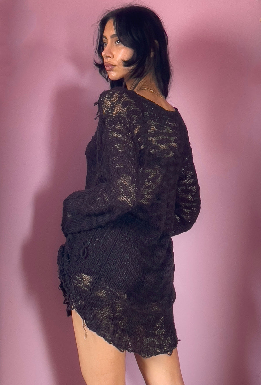 Lace Camo Shirt Dress